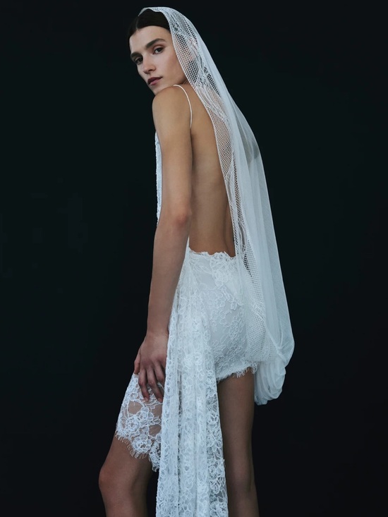Christopher Esber White Lace Midi Dress